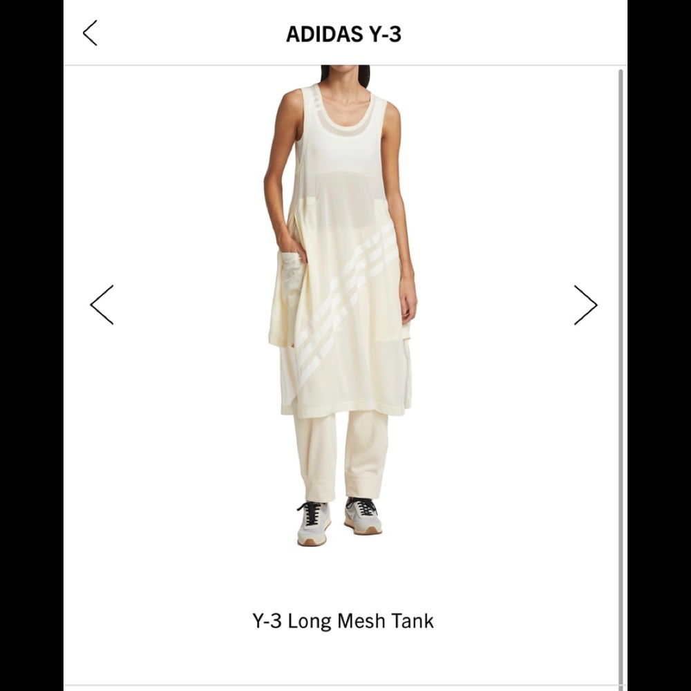 Adidas Y3 Long Mesh Tank